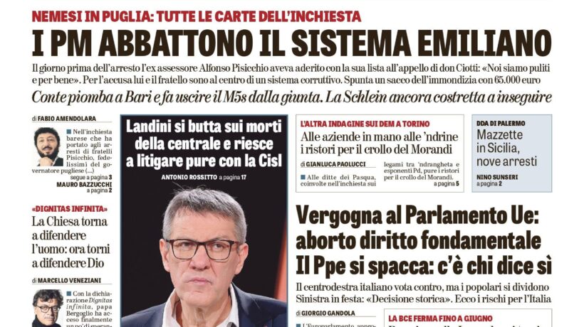 Oggi in edicola