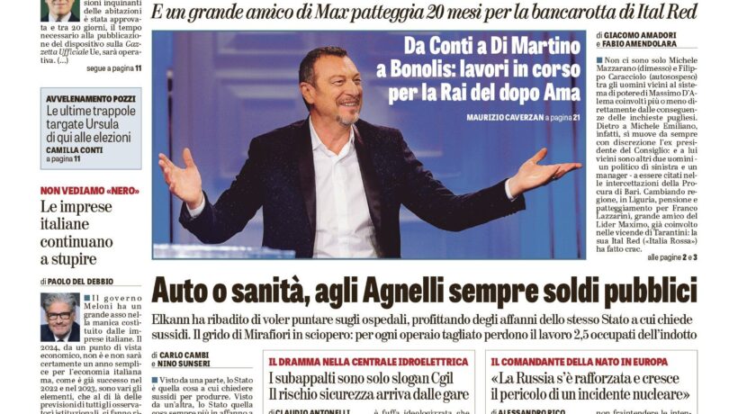 Oggi in edicola