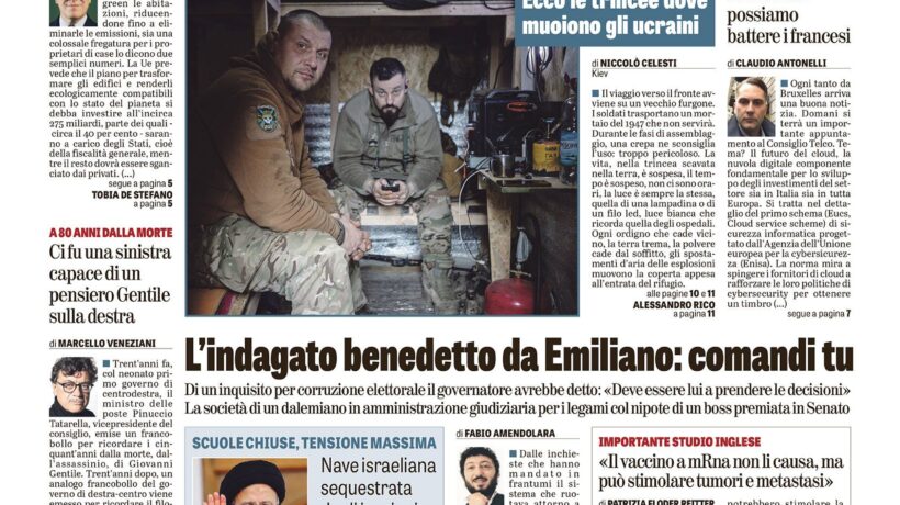 Oggi in edicola