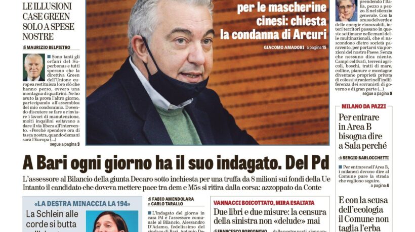 Oggi in edicola