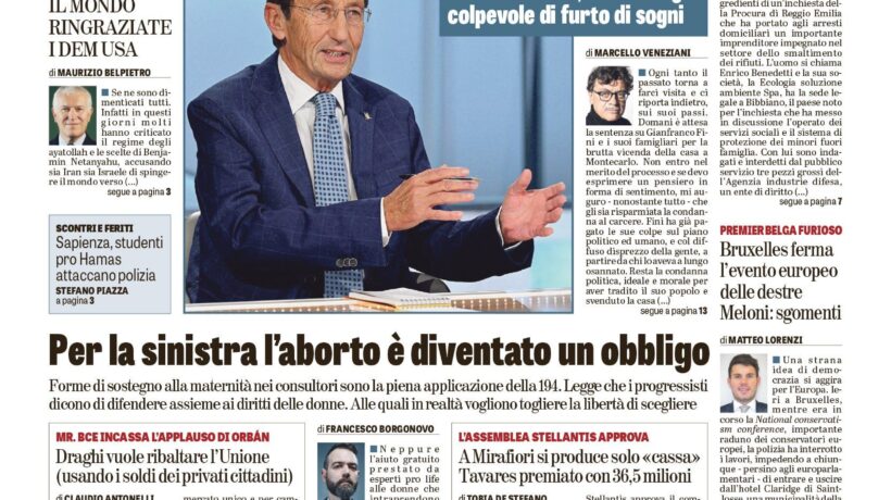 Oggi in edicola
