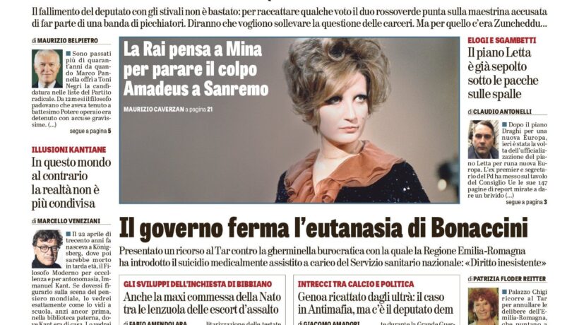 Oggi in edicola