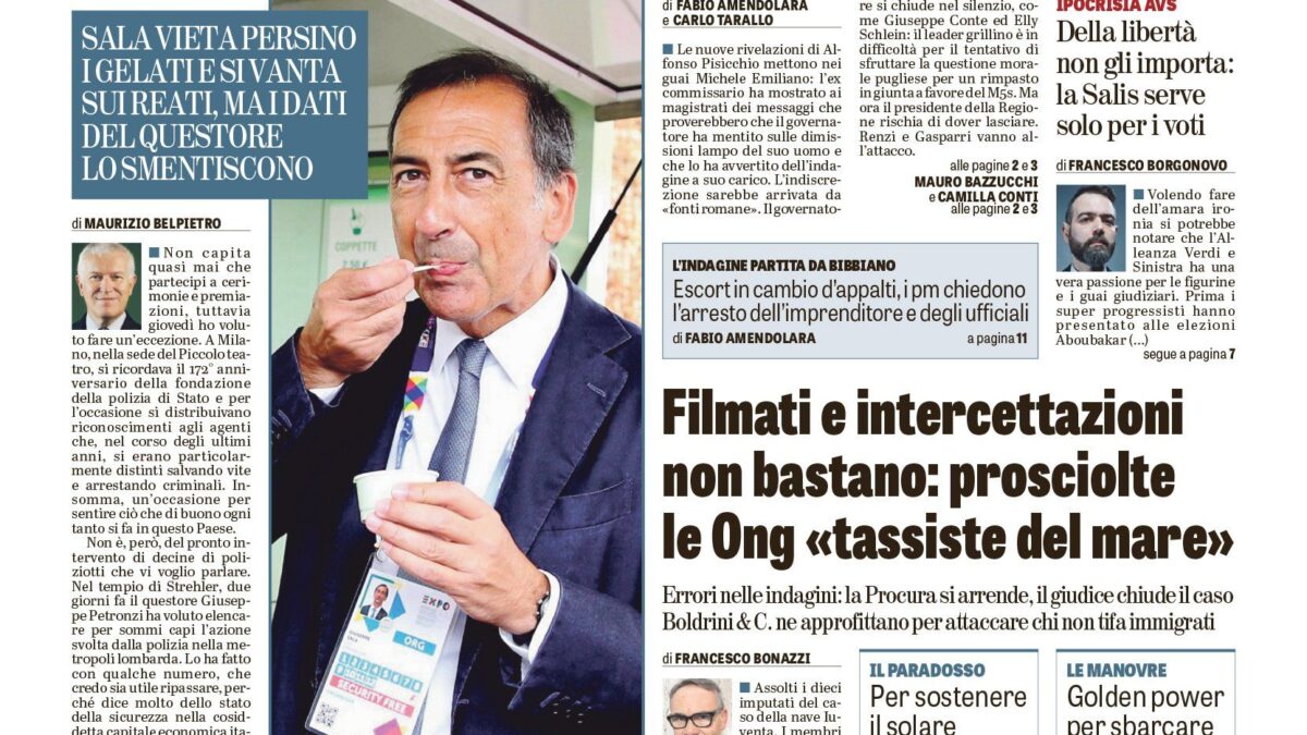 Oggi in edicola
