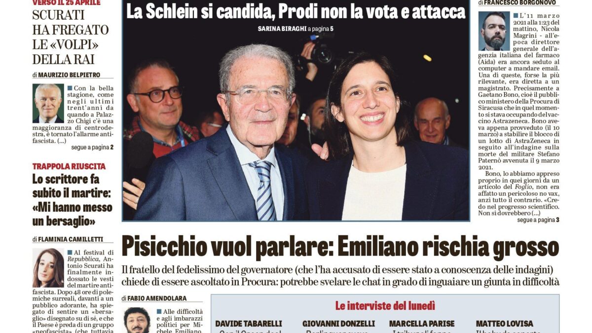 Oggi in edicola