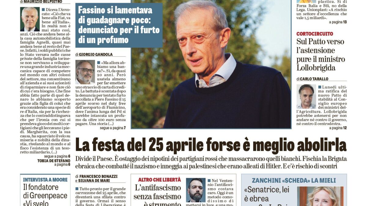 Oggi in edicola