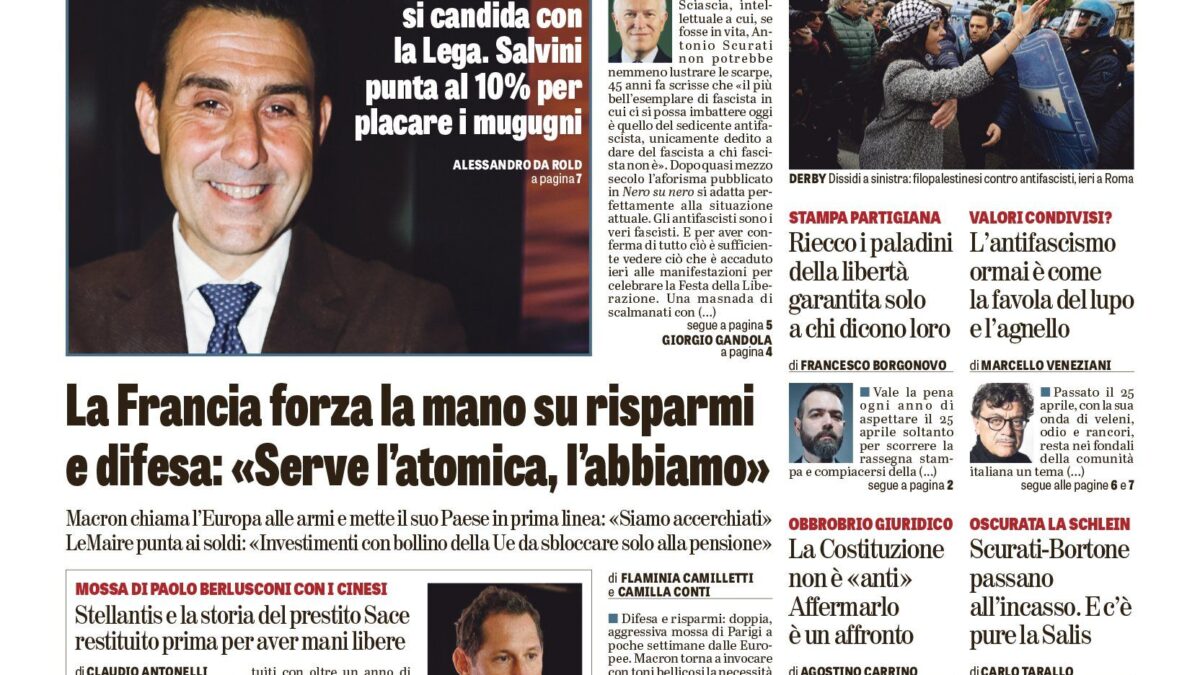 Oggi in edicola