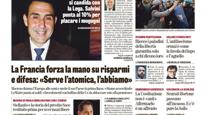 Oggi in edicola