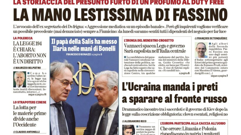 Oggi in edicola