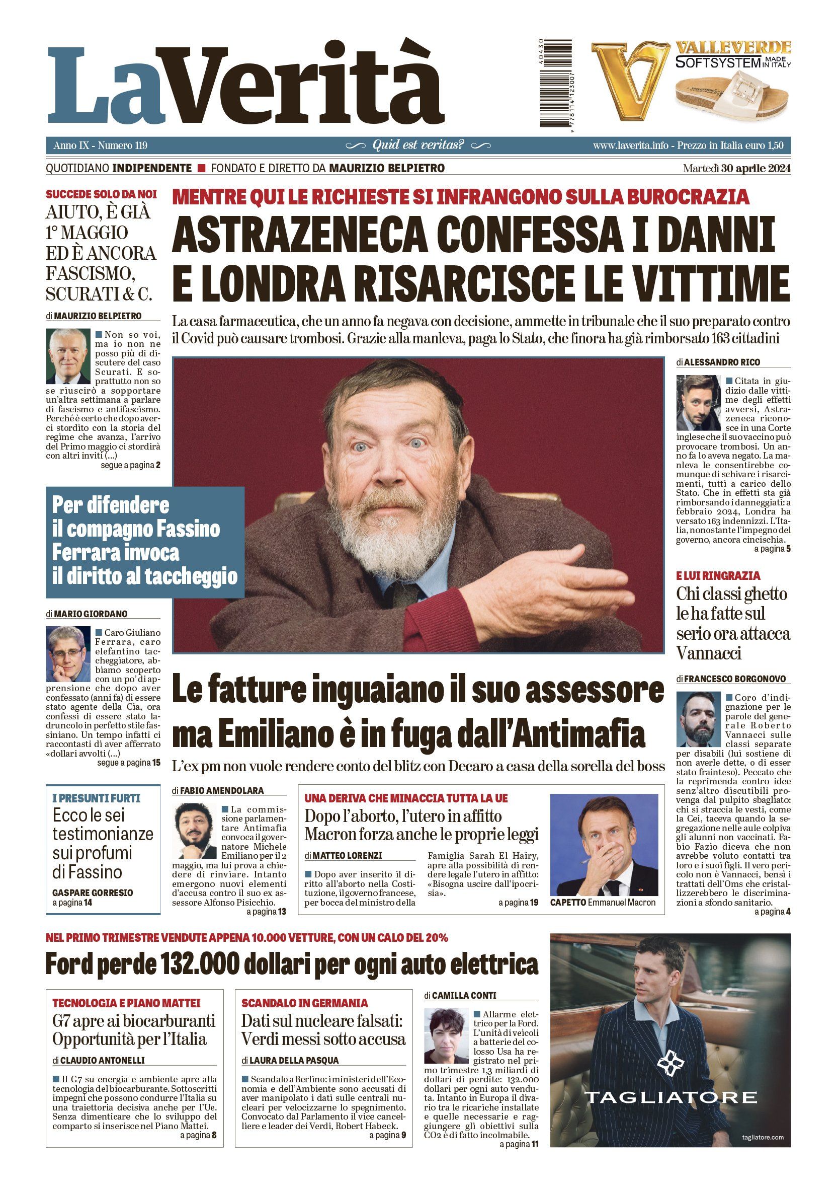 Oggi in edicola