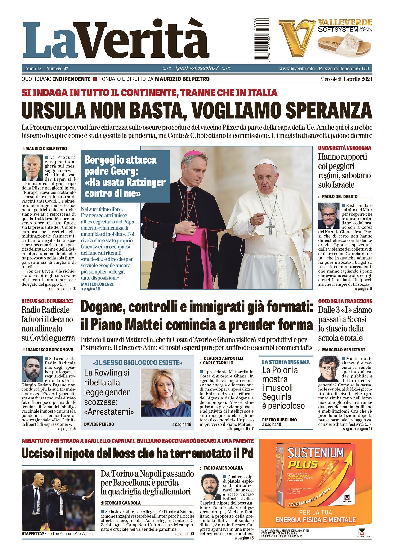 Oggi in edicola