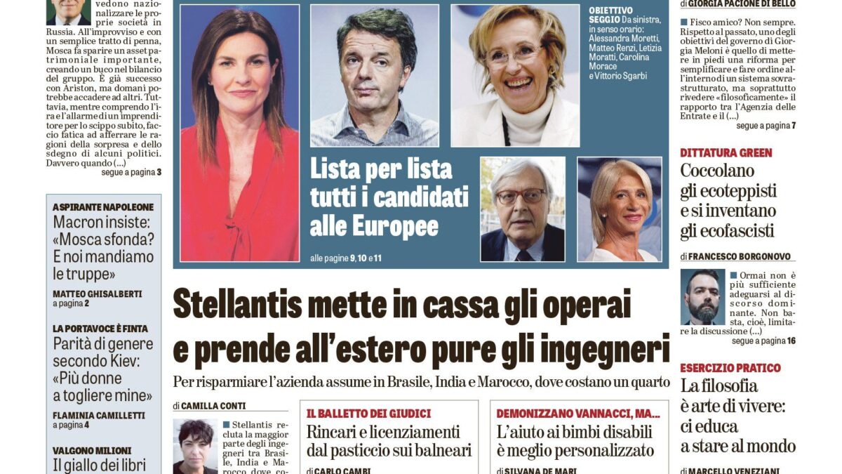 Oggi in edicola