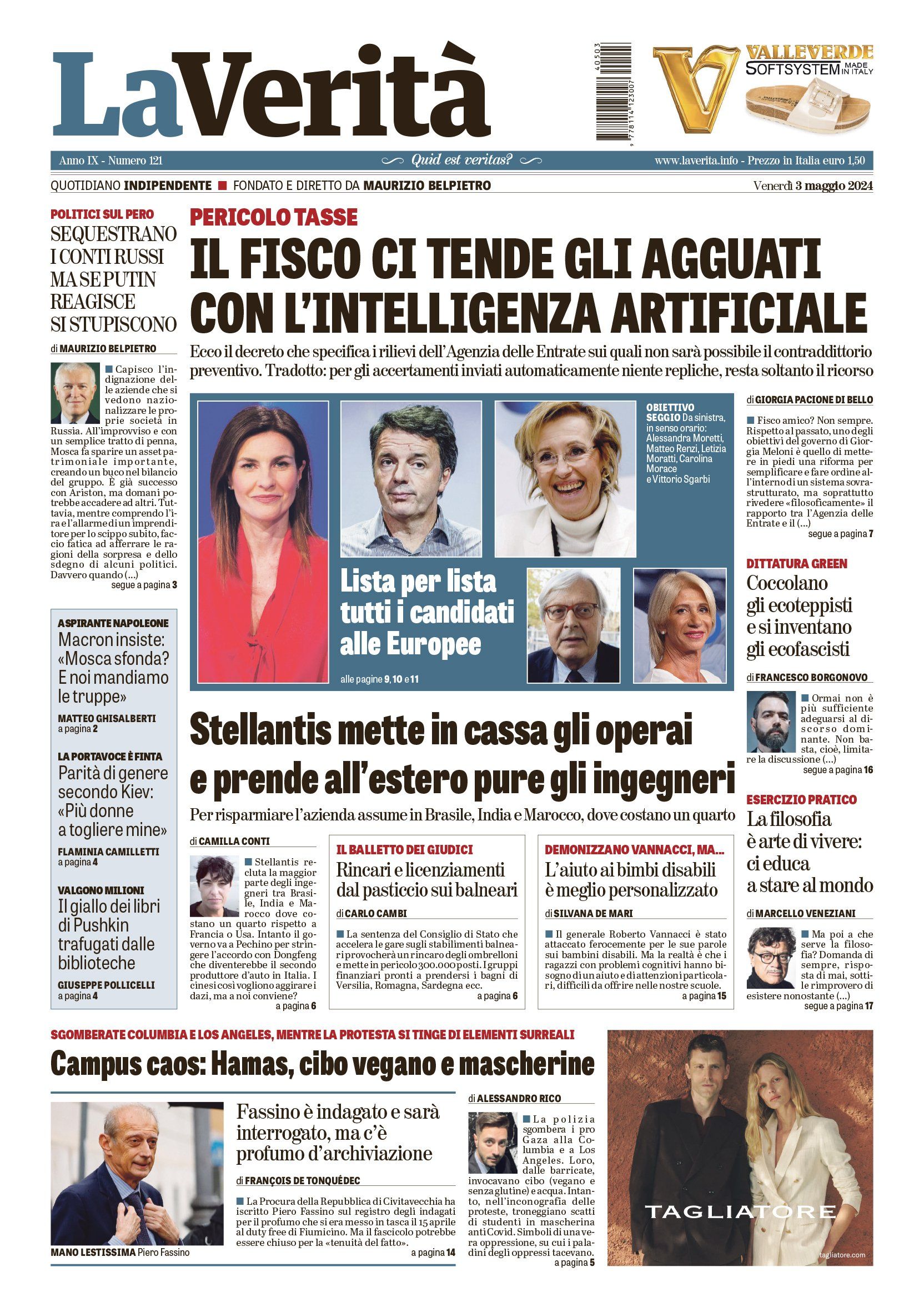 Oggi in edicola