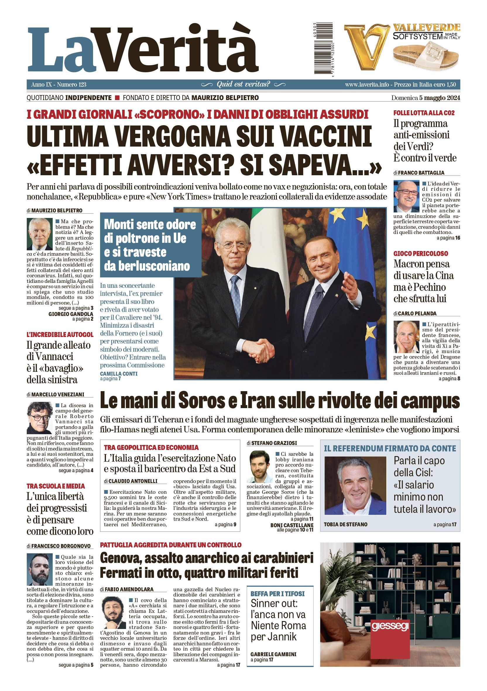 Oggi in edicola