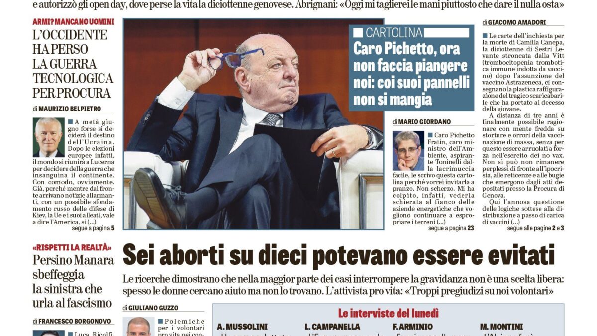 Oggi in edicola