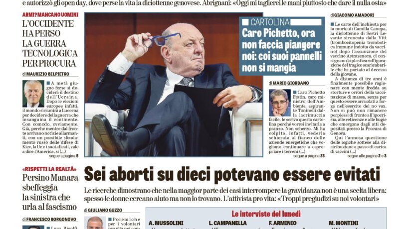 Oggi in edicola