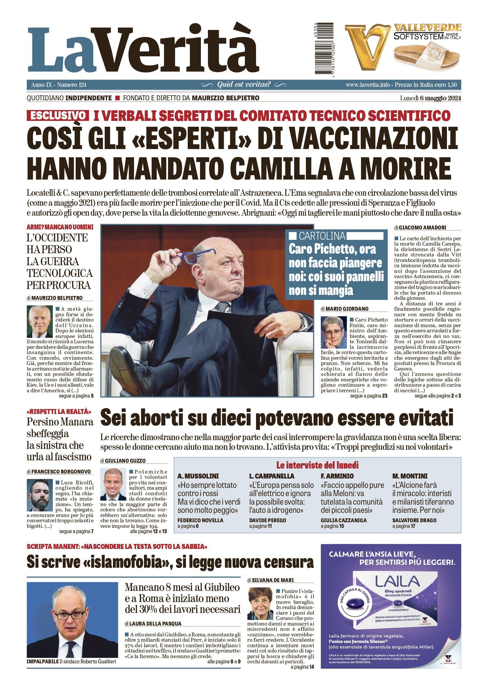 Oggi in edicola