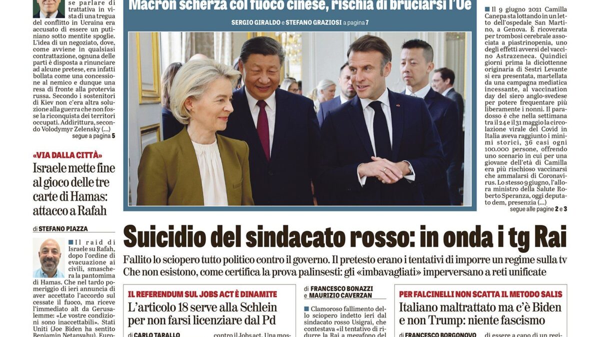 Oggi in edicola