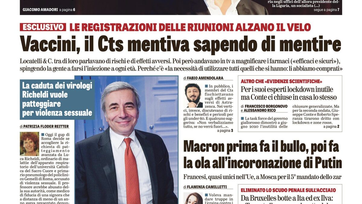 Oggi in edicola