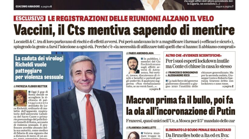Oggi in edicola