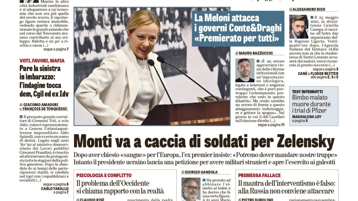 Oggi in edicola