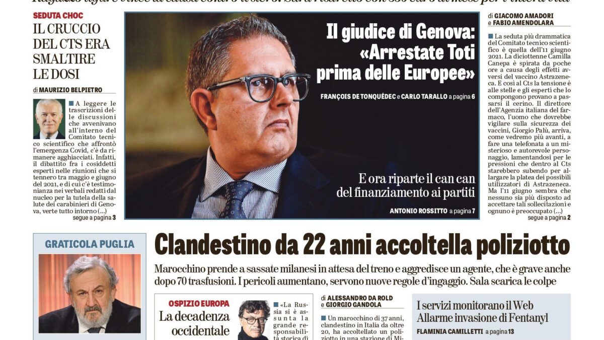 Oggi in edicola