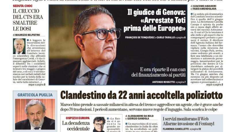 Oggi in edicola