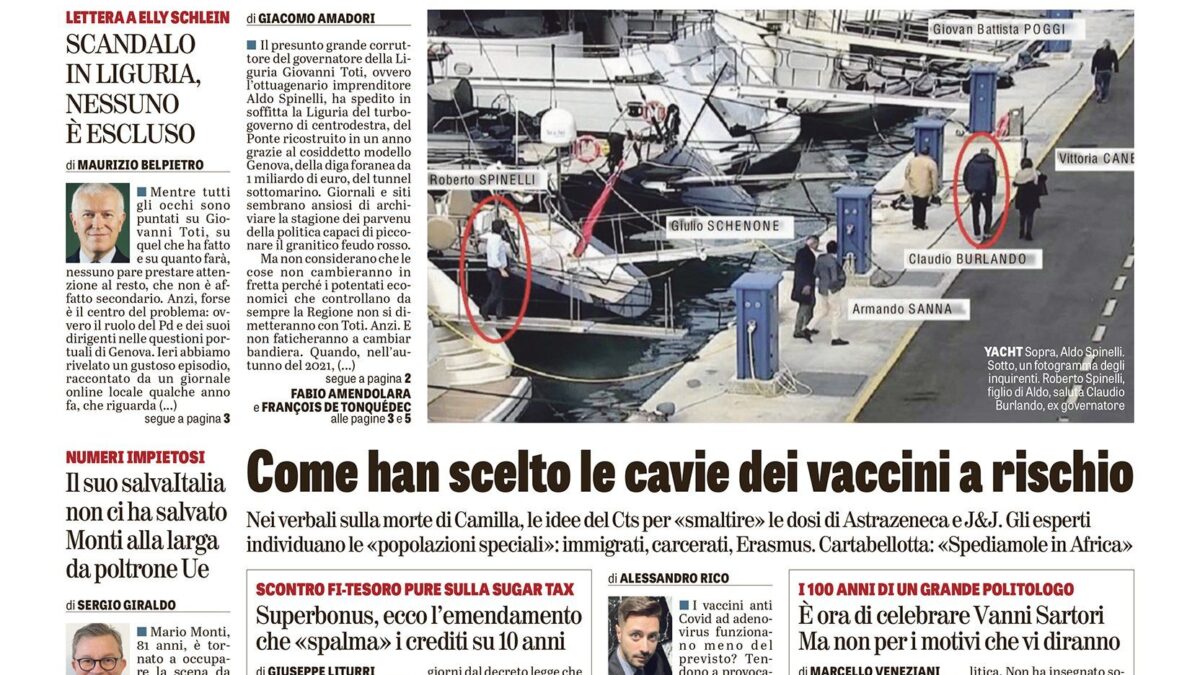 Oggi in edicola