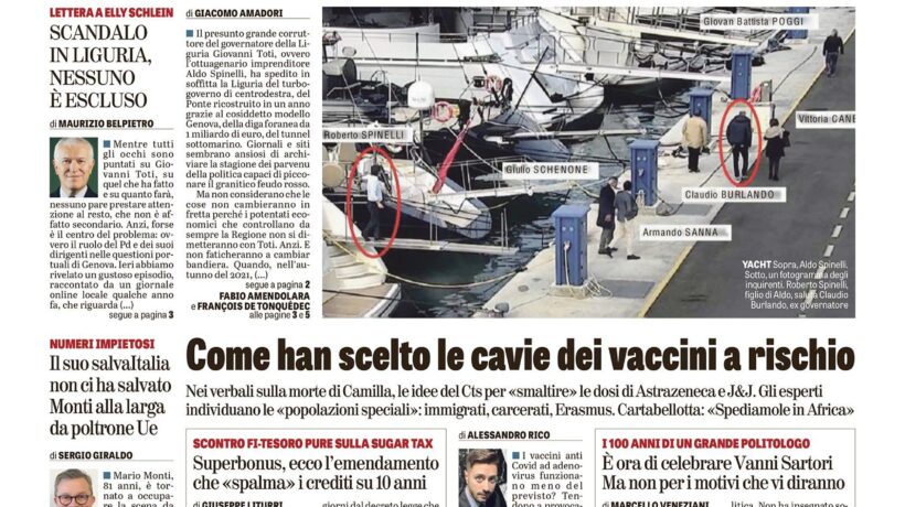 Oggi in edicola