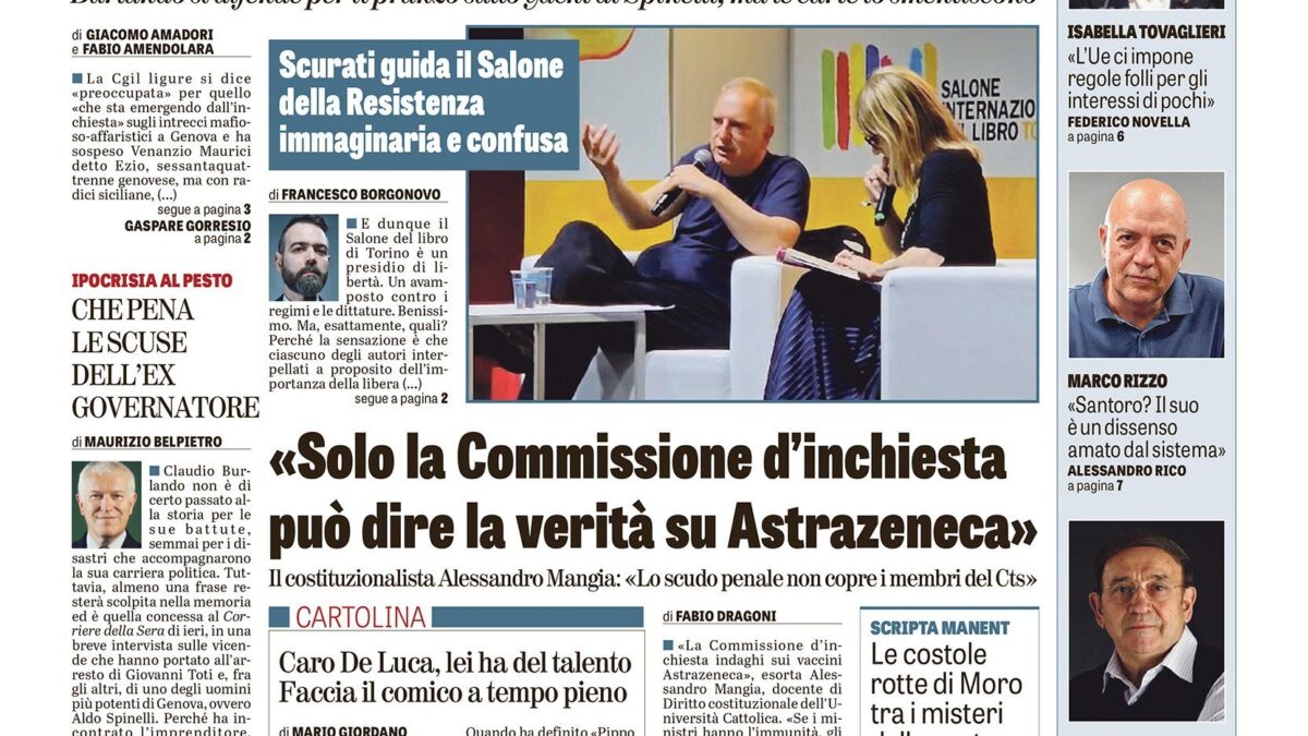 Oggi in edicola