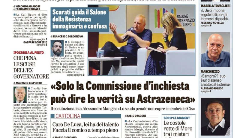 Oggi in edicola