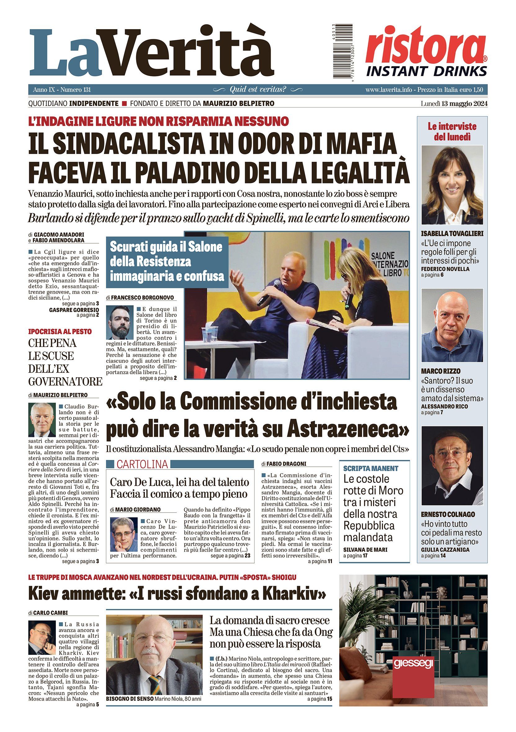 Oggi in edicola