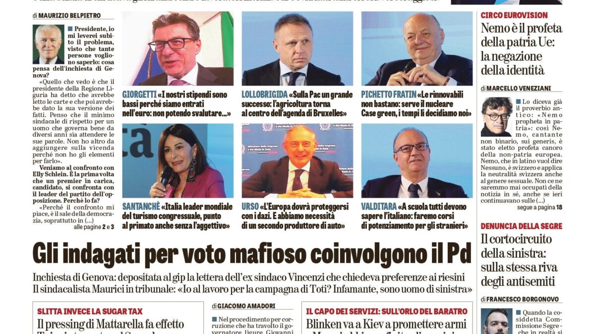 Oggi in edicola