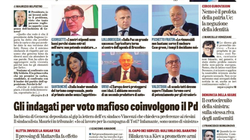 Oggi in edicola