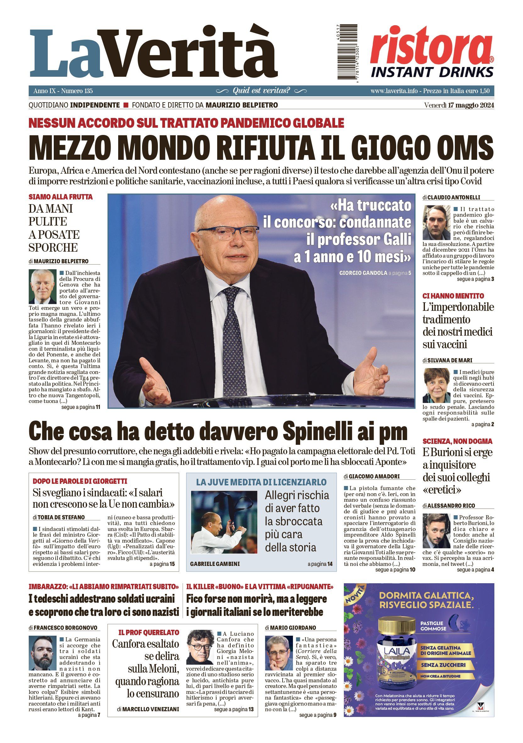 Oggi in edicola