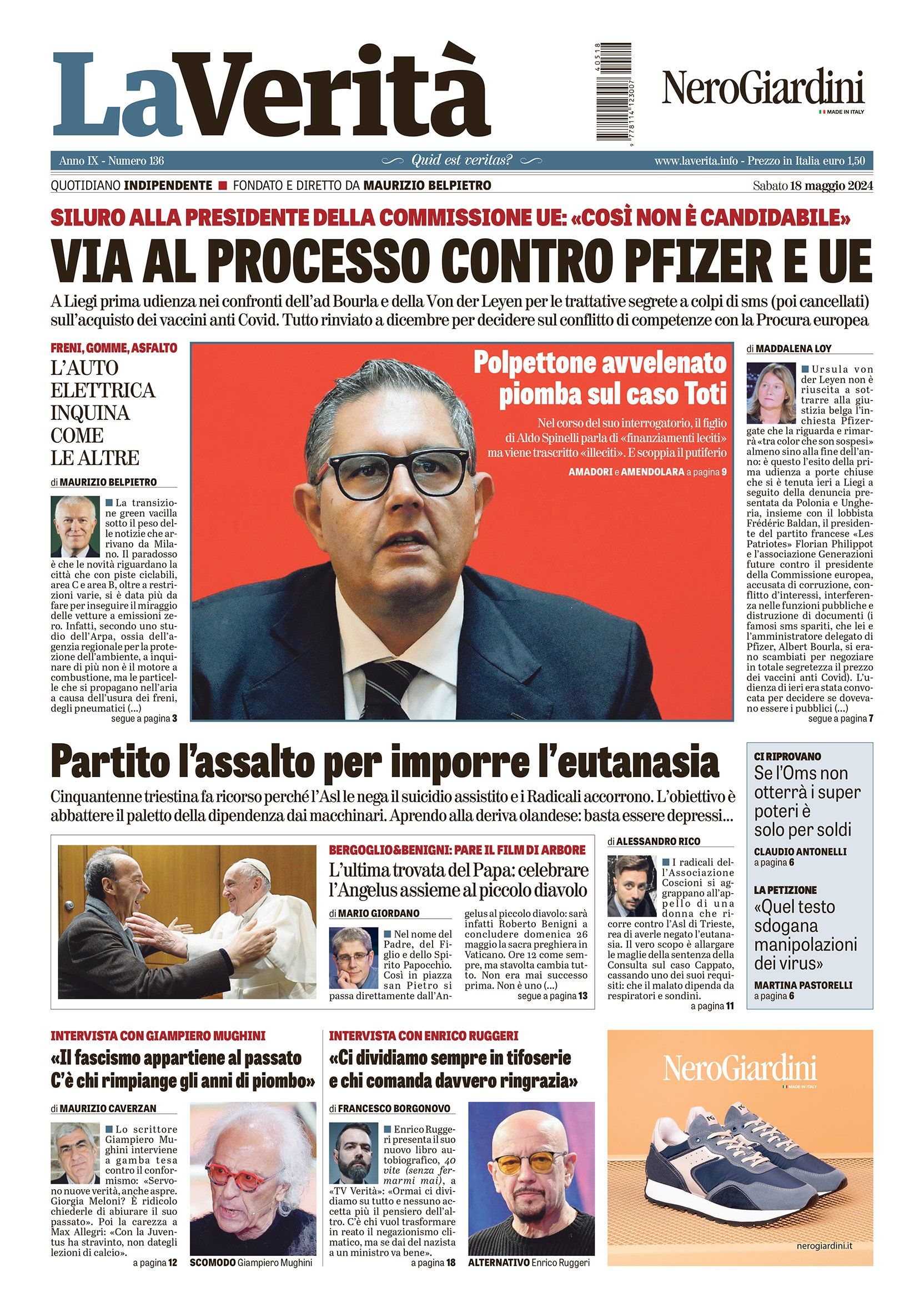 Oggi in edicola