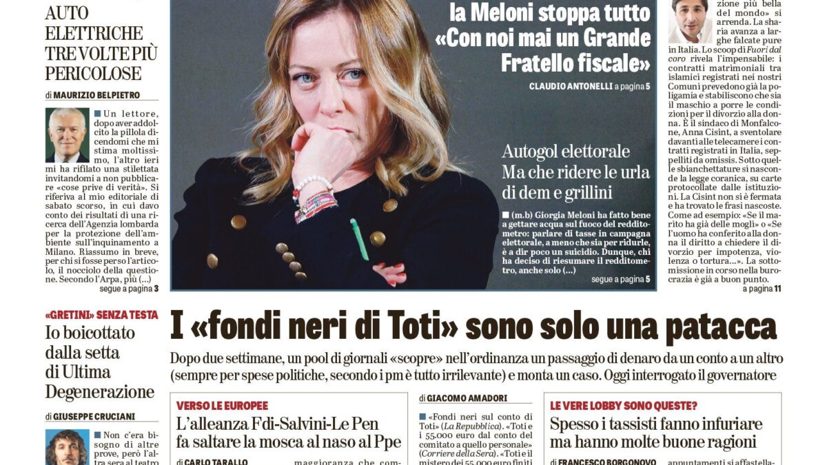 Oggi in edicola