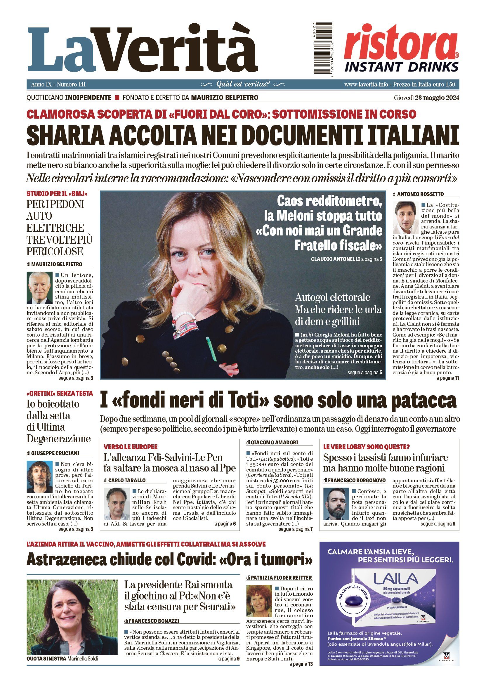 Oggi in edicola