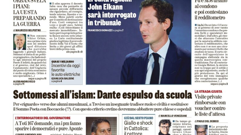 Oggi in edicola