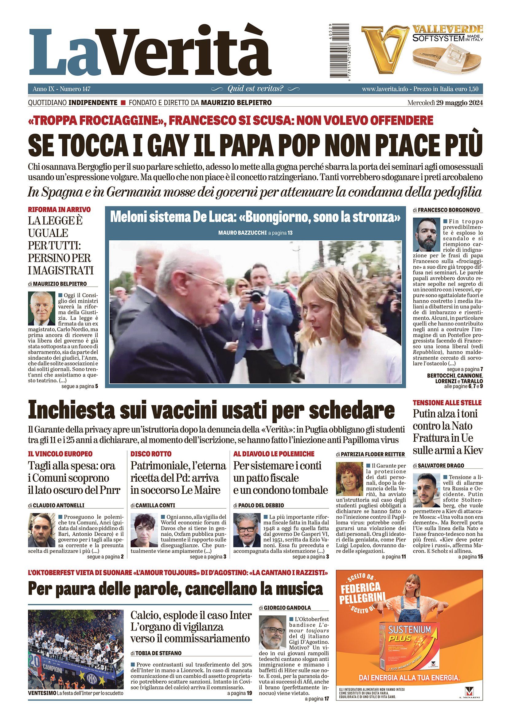 Oggi in edicola