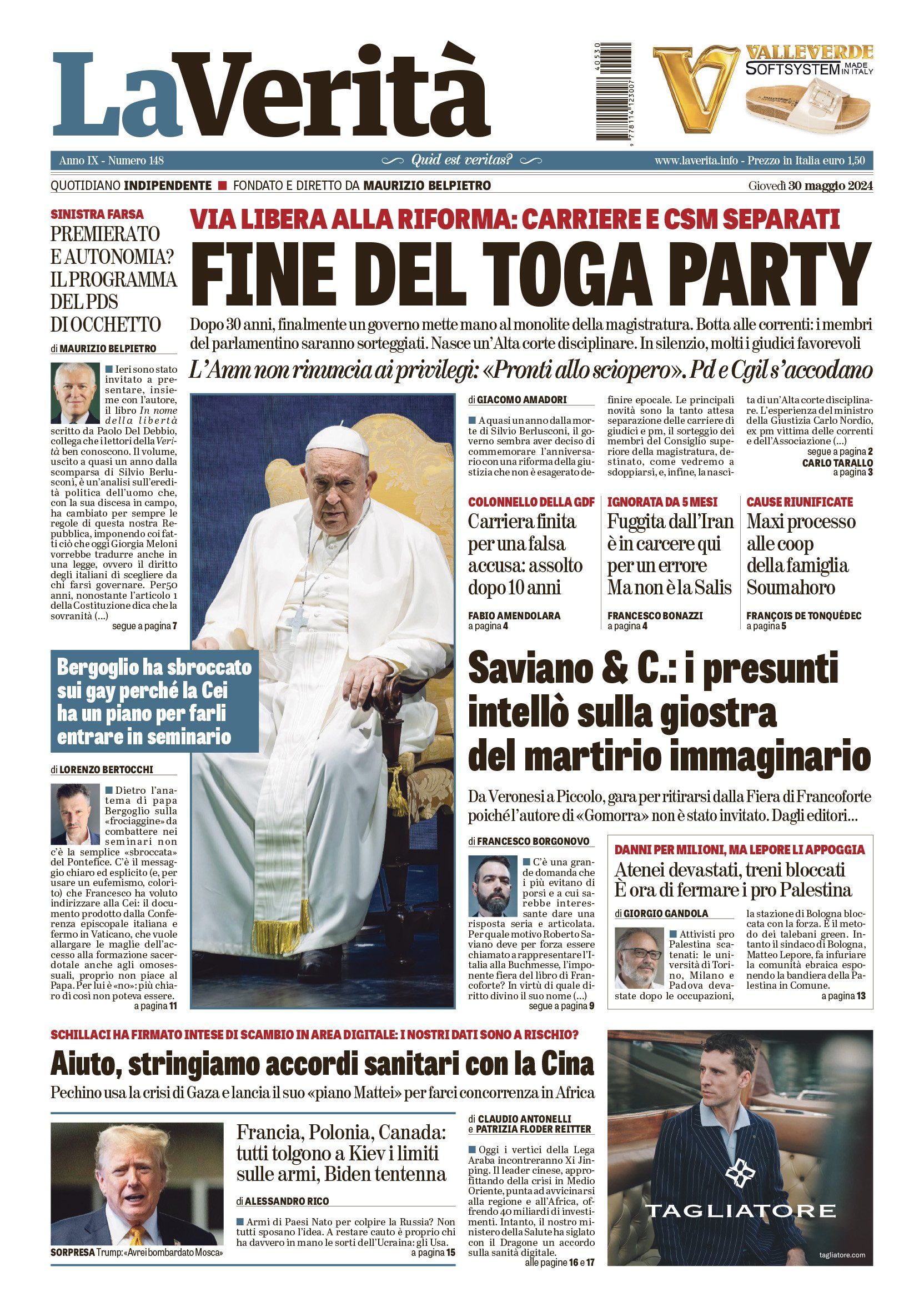 Oggi in edicola
