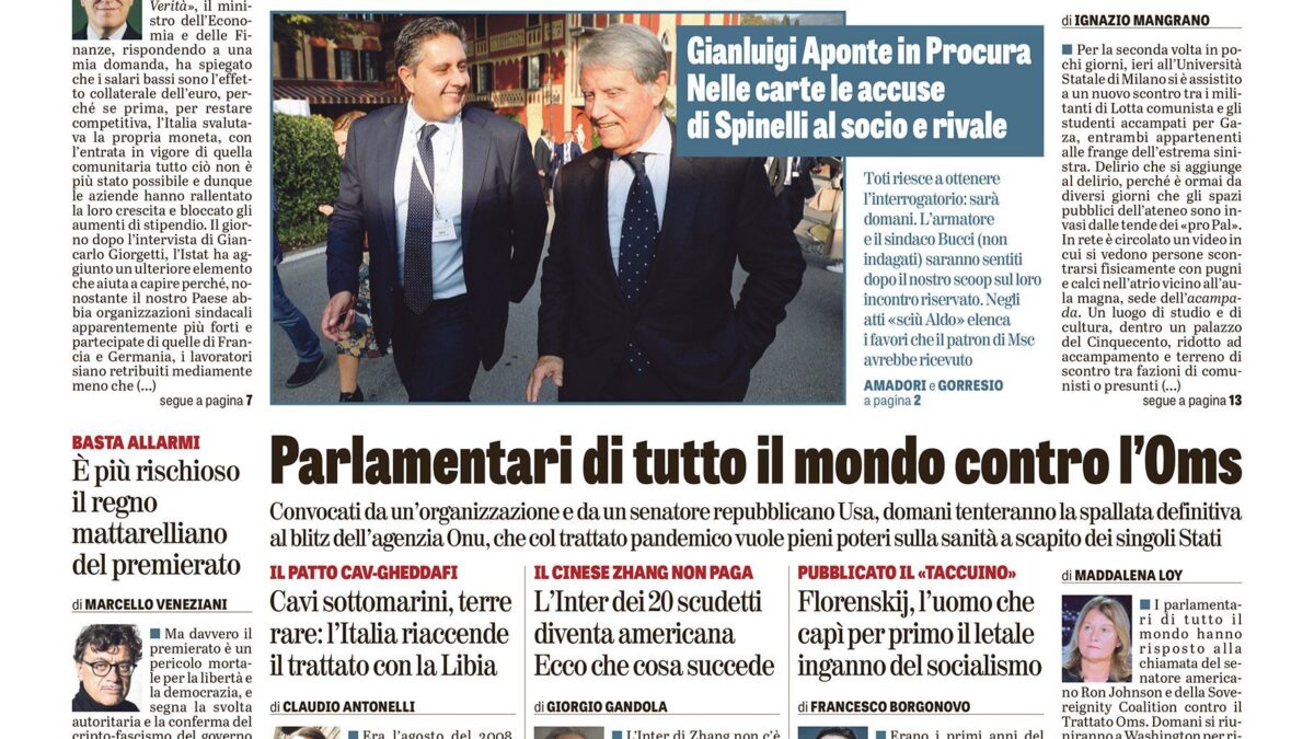 Oggi in edicola