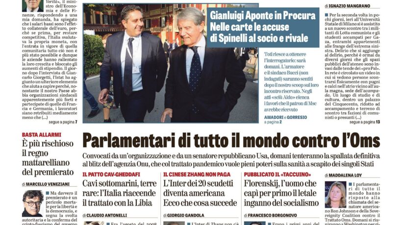 Oggi in edicola