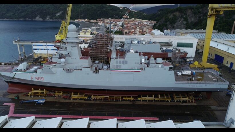 Varata la decima fregata di Fincantieri per la Marina