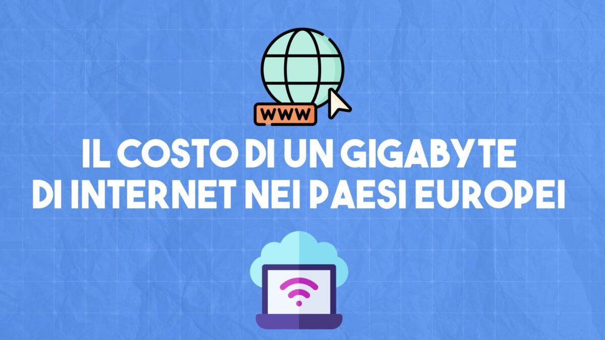 Il costo di un gigabyte di Internet nei Paesi europei