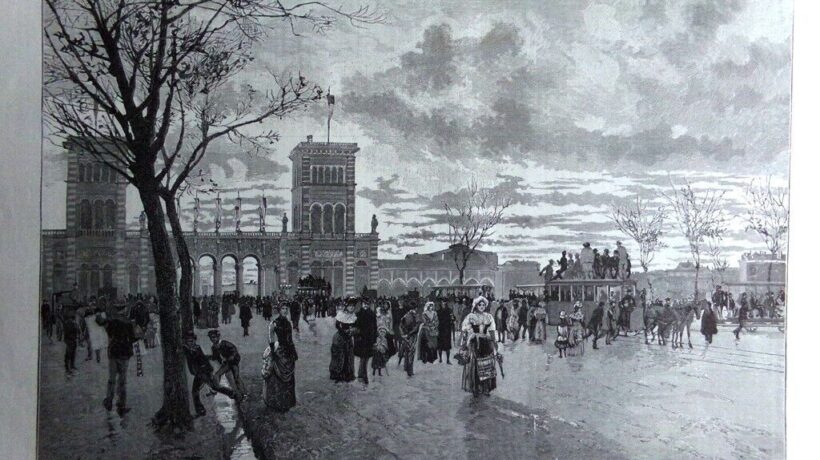 La porta d'ingresso dell'Esposizione di Torino del 1884