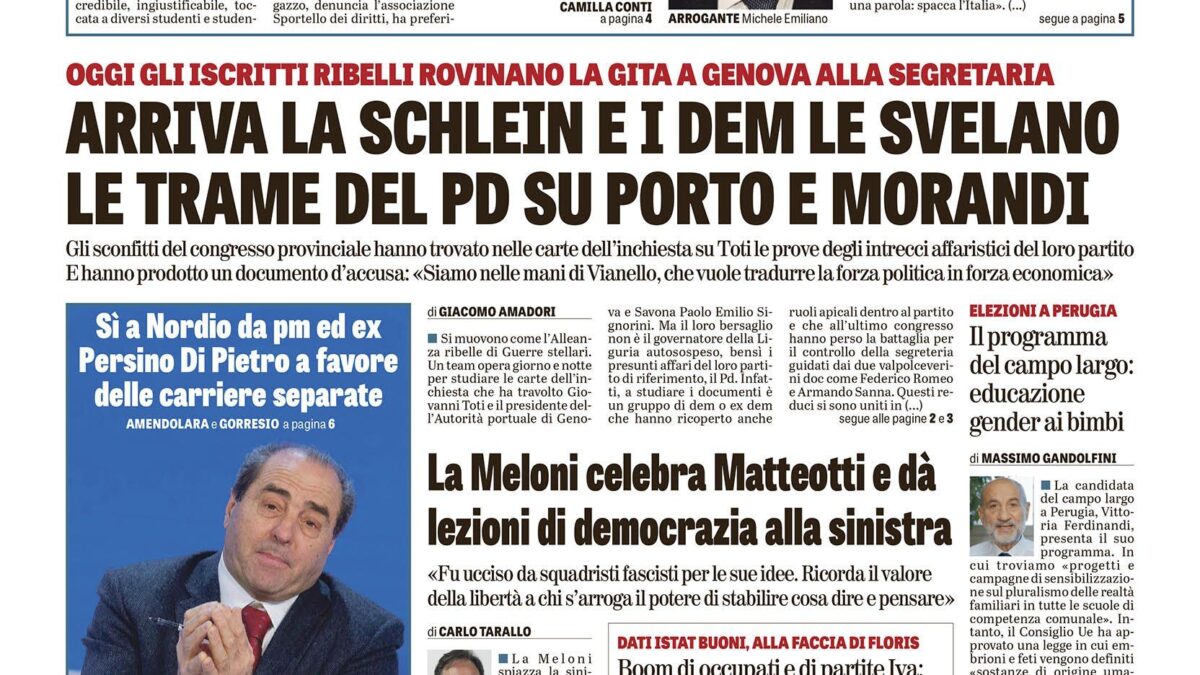 Oggi in edicola
