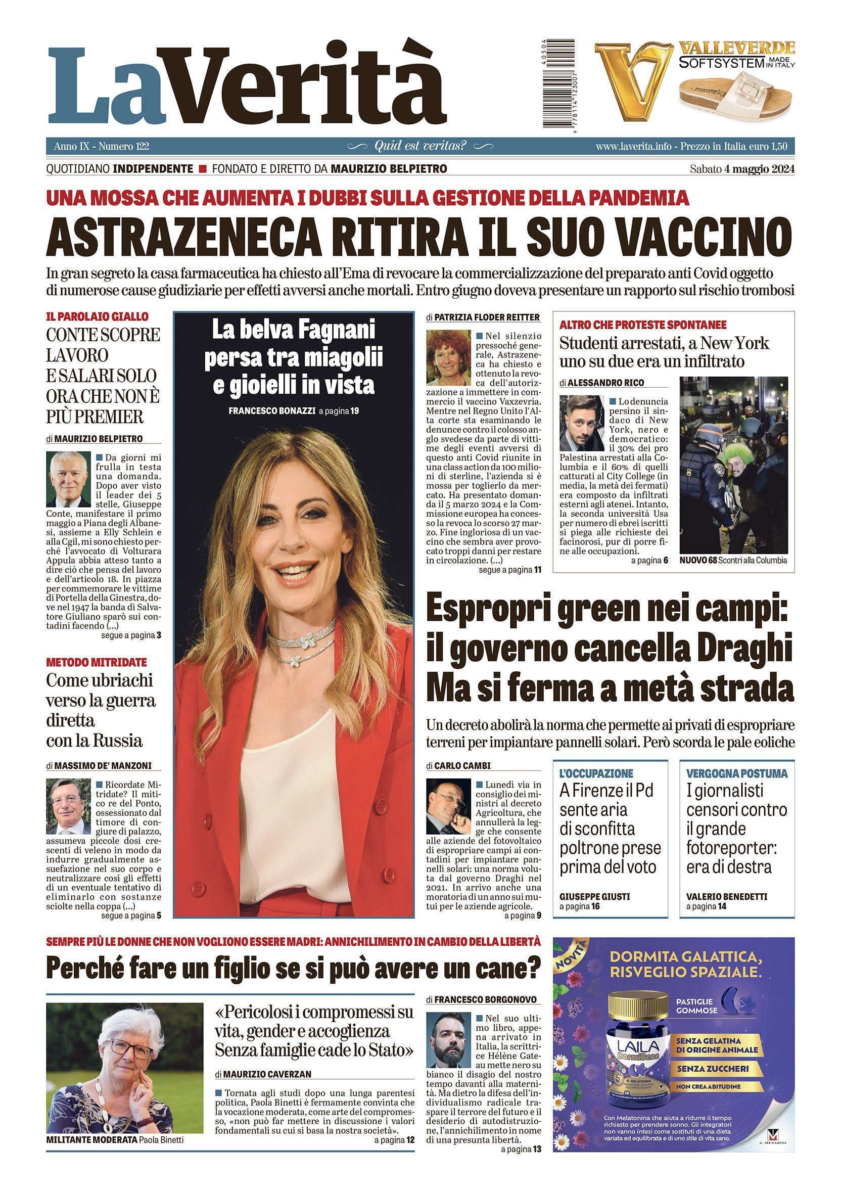 Oggi in edicola