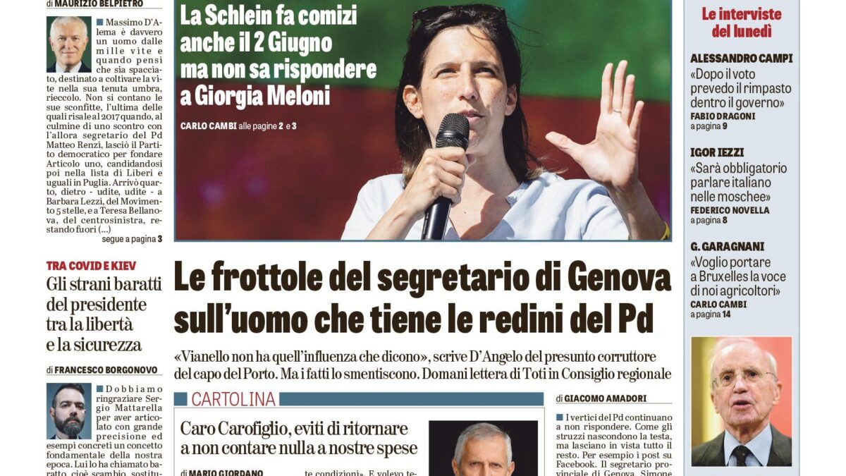 Oggi in edicola