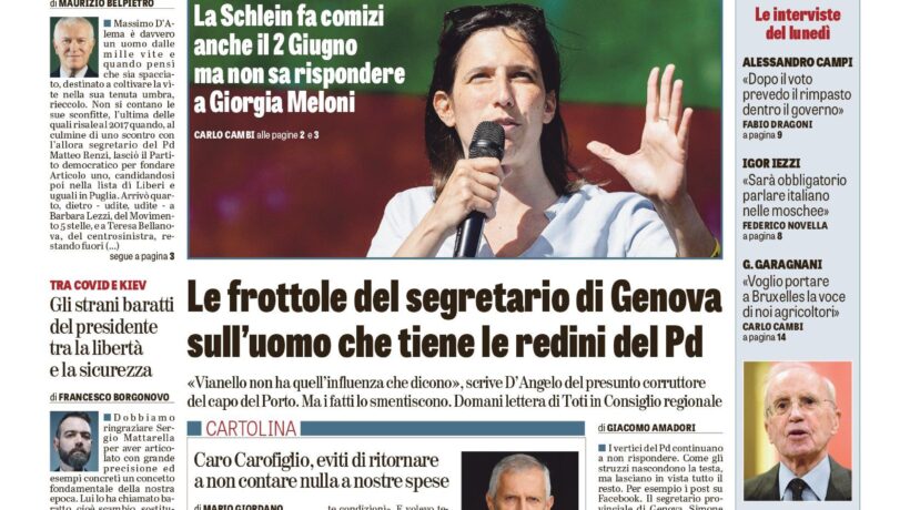 Oggi in edicola