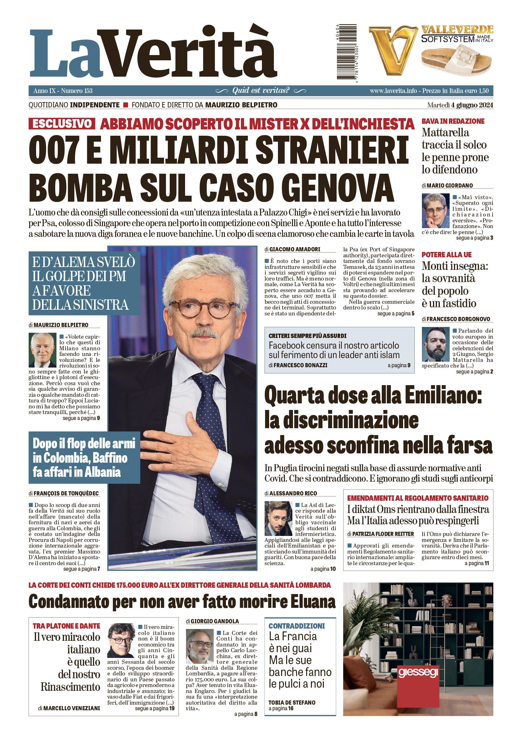 Oggi in edicola